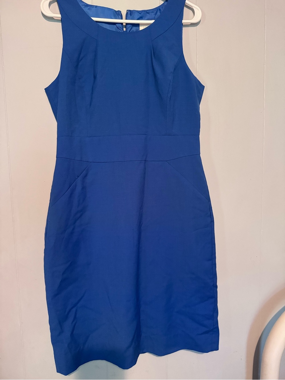 J. Crew Sleeveless Sheath Dress in Royal Blue